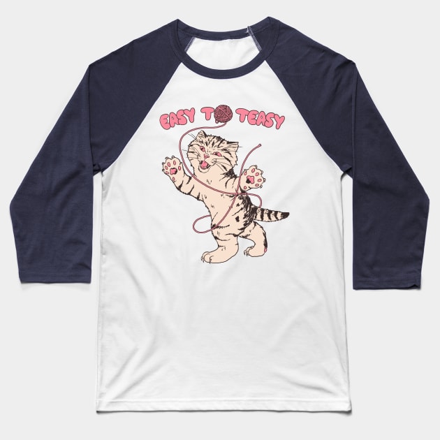 Easy To Teasy Baseball T-Shirt by Hillary White Rabbit